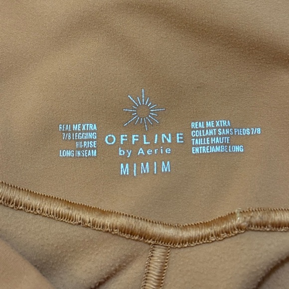 Aerie Real Me Xtra 7/8th legging burnt orange front crossover women’s medium - Picture 4 of 4